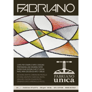 Fabriano Unica A4 250 gr Beyaz Blok 20 Yaprak