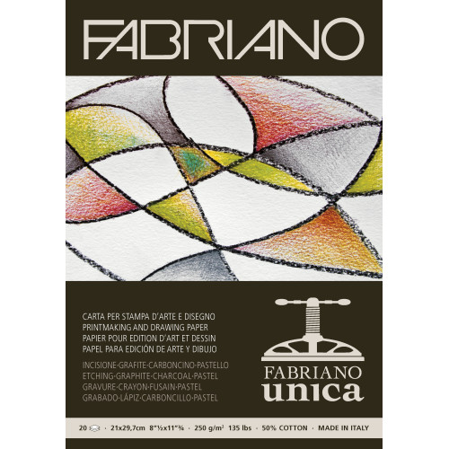Fabriano Unica A4 250 gr Beyaz Blok 20 Yaprak