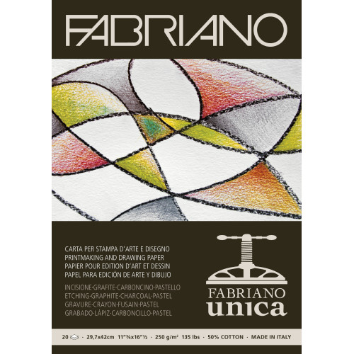 Fabriano Unica A3 250 gr Beyaz Blok 20 Yaprak