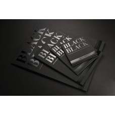 Fabriano BLACK BLACK 24x32 cm 300 gr Düz Siyah Blok (Liscio) 20 Yaprak
