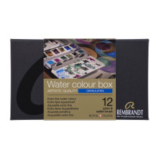 Royal Talens Rembrandt Suluboya Seti 12 Pan Granulating Colour Selection ve Fırça