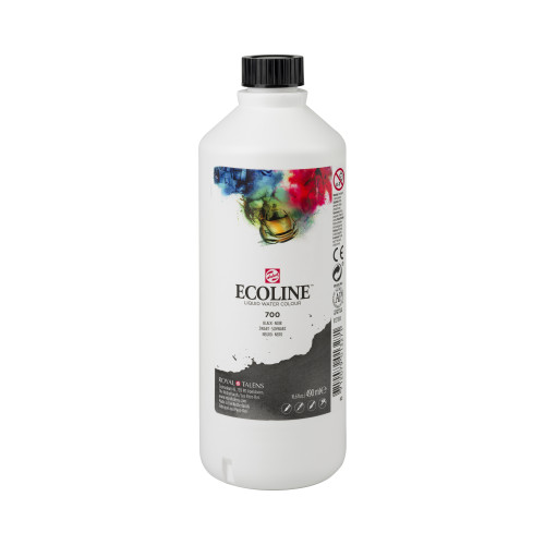 Royal Talens Ecoline 490 ml Sulu Boya Şişe Siyah 700