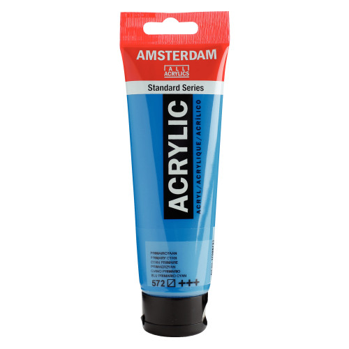 Royal Talens Amsterdam Standard Series 120 ml Akrilik Tüp Primary Cyan 572