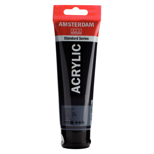 Royal Talens Amsterdam Standard Serisi 120 ml Akrilik Lamp Black 702
