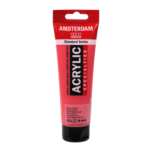 Royal Talens Amsterdam Standard Series 120 ml Akrilik Tüp Metallic Red 832