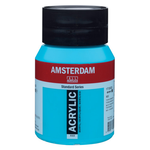 Royal Talens Amsterdam Standard Series 500 ml Akrilik Turquoise Blue 522