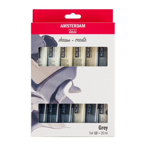 Royal Talens AAC Set Amsterdam Standard Series 12 x 20 ml Akrilik Gri Seti