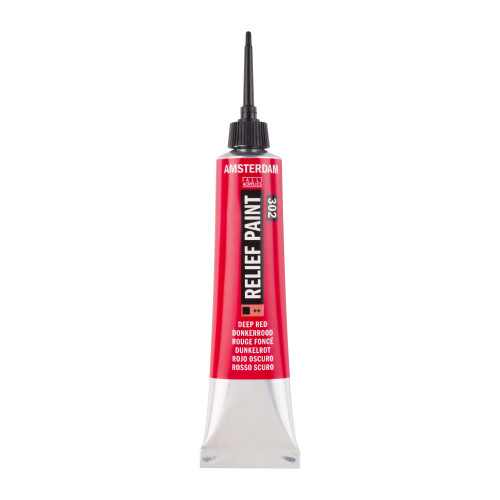 Royal Talens Amsterdam Rölyef Boyası 20 ml Deep Red 302