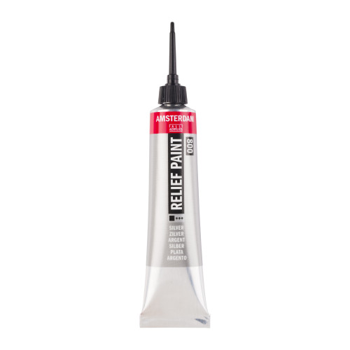 Royal Talens Amsterdam Rölyef Boyası 20 ml Silver 800