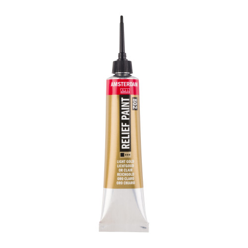 Royal Talens Amsterdam Rölyef Boyası 20 ml Light Gold 802
