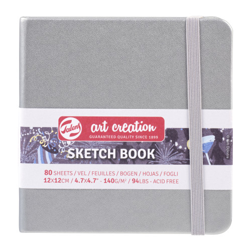 Royal Talens Art Creation Defter Parlak Gümüş 12 x 12 cm 140 g 80 Sayfa