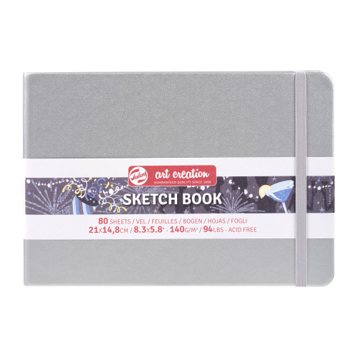 Royal Talens Art Creation Defter Parlak Gümüş 21 x 14.8 cm 80 Sayfa