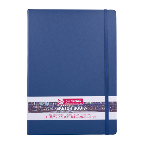 Royal Talens Art Creation Defter Navy Blue 21 x 29.7 cm 140 g 80 Sayfa