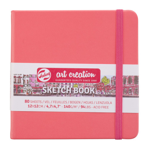 Royal Talens Art Creation Defter Mercan Kırmızısı 12x12 cm 140 g 80 Yaprak