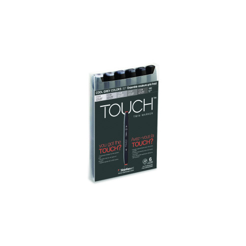 Shinhanart Touch Twin Set 6 Marker Cool Grey
