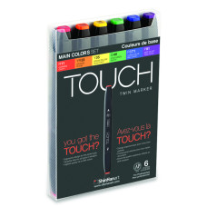 Shinhanart Touch Twin Set 6 Marker Ana Renkler