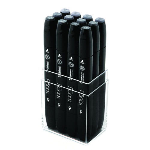 Shinhanart Touch Twin Set 12 Marker Cool Grey