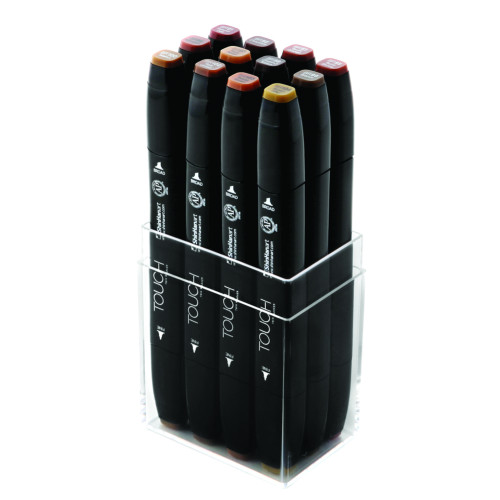 Shinhanart Touch Twin Set 12 Marker (Wood Colors)