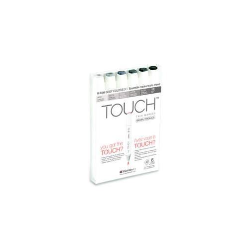 Shinhanart Touch Twin 6 Fırça Kalem Seti (Warm Grey)