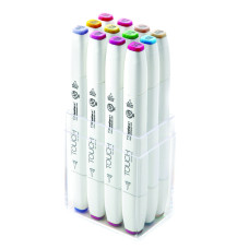 Shinhanart Touch Twin 12 Fırça Uçlu Kalem Seti (Pastel Renkler)