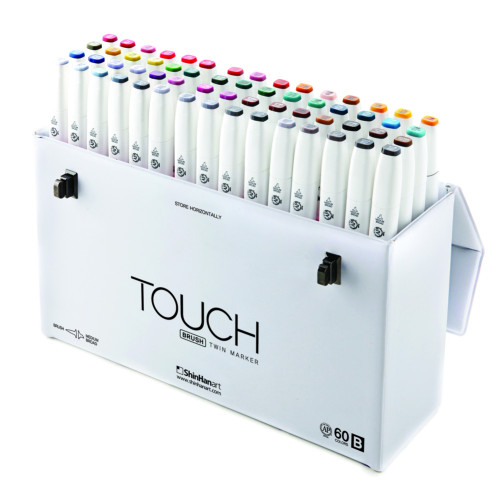 Shinhanart Touch Twin 60'lı Fırça Marker Seti [B]