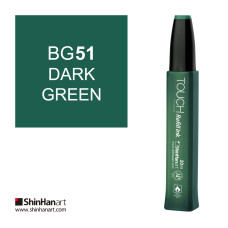 Shinhanart Touch Refill Ink 20 ml BG51 Dark Green