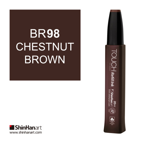 Shinhanart Touch Refill Ink 20 ml BR98 Chestnut Brown