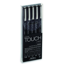 Shinhanart Touch Liner Black 5'li Set (0,05 / 0,1 / 0,3 / 0,5 / 0,8 mm)
