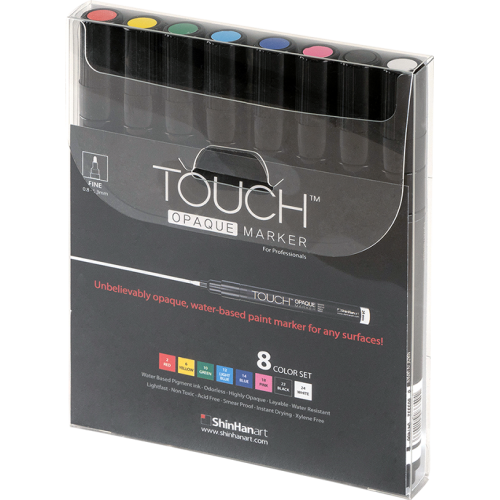 Shinhanart Touch Opaque Marker 8 Renk Fine