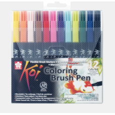 Sakura Koi Colour Fırça Uçlu Kalem 12'li Set