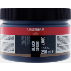 Amsterdam Gesso Siyah 002 3007 – 250 ML Profesyonel Yüzey Astarı