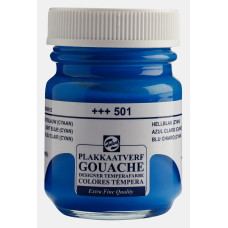 Talens Gouache Jar 50 ML Light Blue Cyan