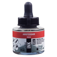 Talens Amsterdam Akrilik Mürekkep 30 ml – Neutral Grey (170)