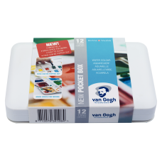 Van Gogh Suluboya Tablet 12+3 Set (Plastik Kutu)