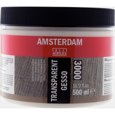 Amsterdam Gesso Şeffaf 500 ML – Profesyonel Yüzey Astarı