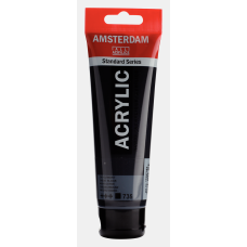 Amsterdam Standart Akrilik Boya 120 ML Oxyde Black 735 – Derin Siyah, Yüksek Örtücülük