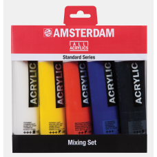 Amsterdam Akrilik Boya Seti 5×120 ml – Profesyonel Su Bazlı Canlı Renkler