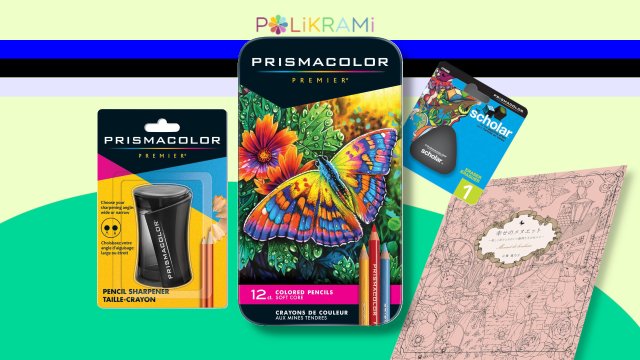 Prismacolor Premier 12 Renk Kuru Boya Seti + Açacak + Silgi + Boyama Kitabı