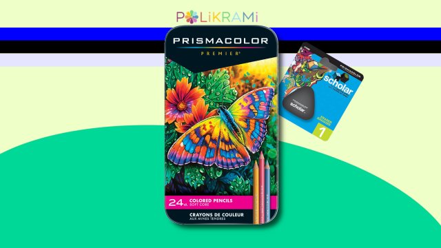 Prismacolor Premier 24 Renk Kuru Boya Seti + Silgi — Prismacolor