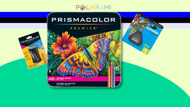 Prismacolor Premier 48 Renk Kuru Boya Seti + Açacak + Silgi — Prismacolor