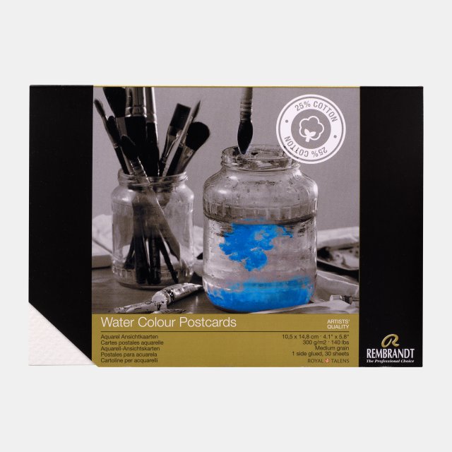 Rembrandt Suluboya Bloğu 300 Gr. 10,5 X 15 - Beyaz Kağıt - 30 Yaprak — Rembrandt