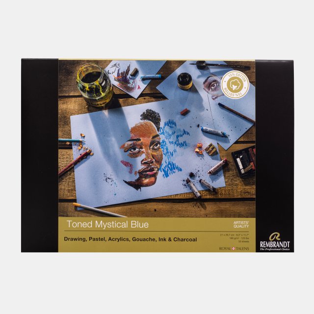 Rembrandt Toned Paper Mystic Blue A4 - Mavi Kağıt - 50 Yaprak — Rembrandt (görsel 2)