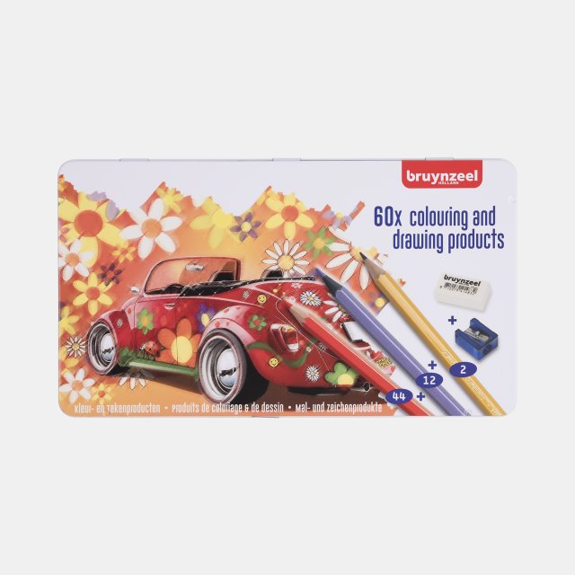 Bruynzeel Kuru Boya Kalem Seti - 45 Renk (Turtle) — Bruynzeel