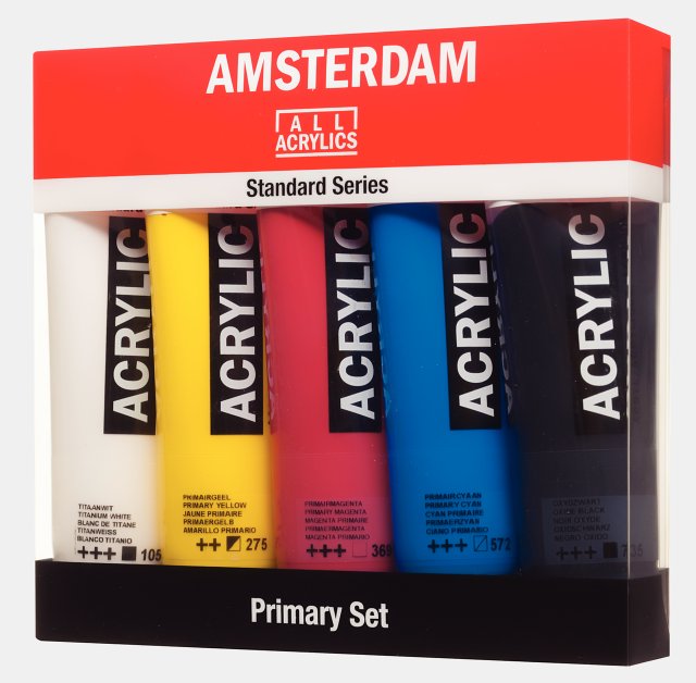 Amsterdam Akrilik Boya Seti 5×120 ml – Profesyonel Su Bazlı Canlı Renkler — Amsterdam (görsel 2)