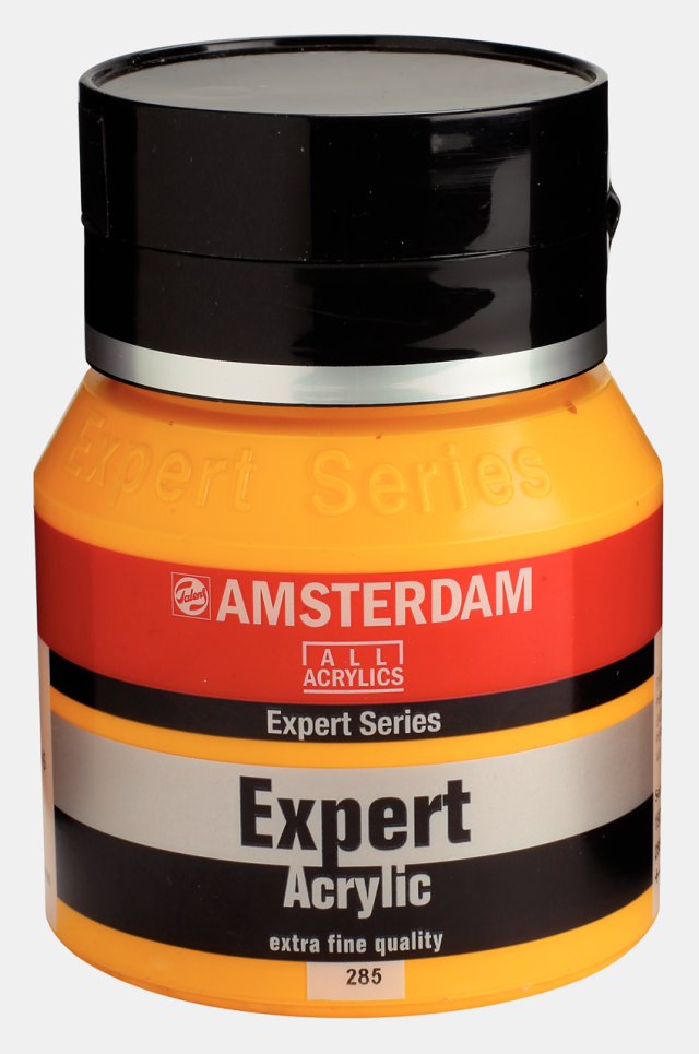 Amsterdam Expert Akrilik 400 ML Permanent Yellow Deep 285 – Profesyonel Akrilik Boya — Amsterdam