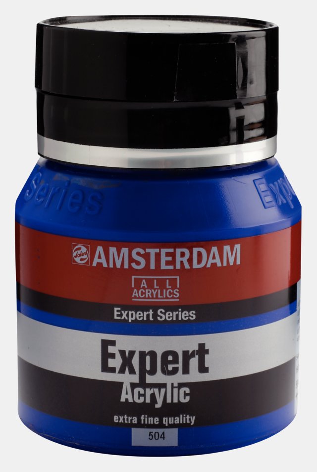 Amsterdam Expert Akrilik 400 ML Ultramarine 504 – Profesyonel Akrilik Boya — Amsterdam