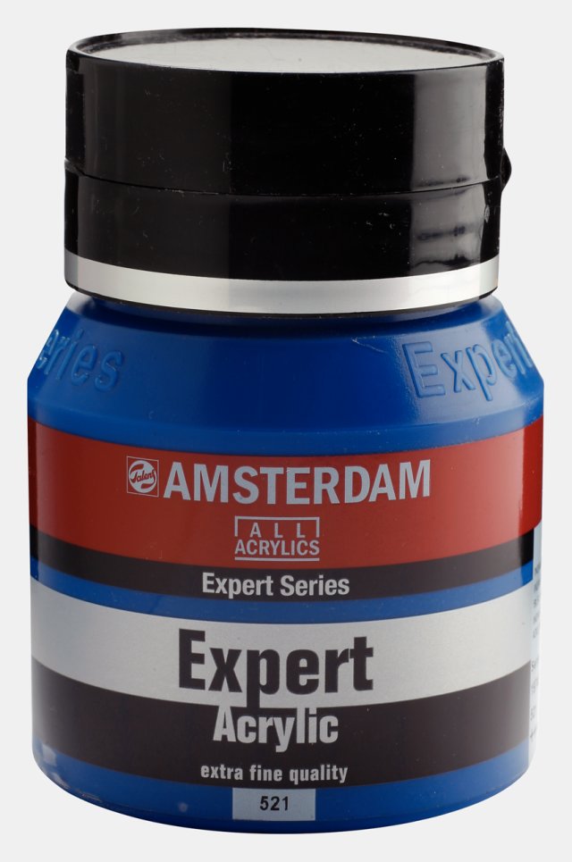 Amsterdam Expert Akrilik 400 ML Indianthrene Blue Phthalo 521 – Profesyonel Akrilik Boya — Amsterdam