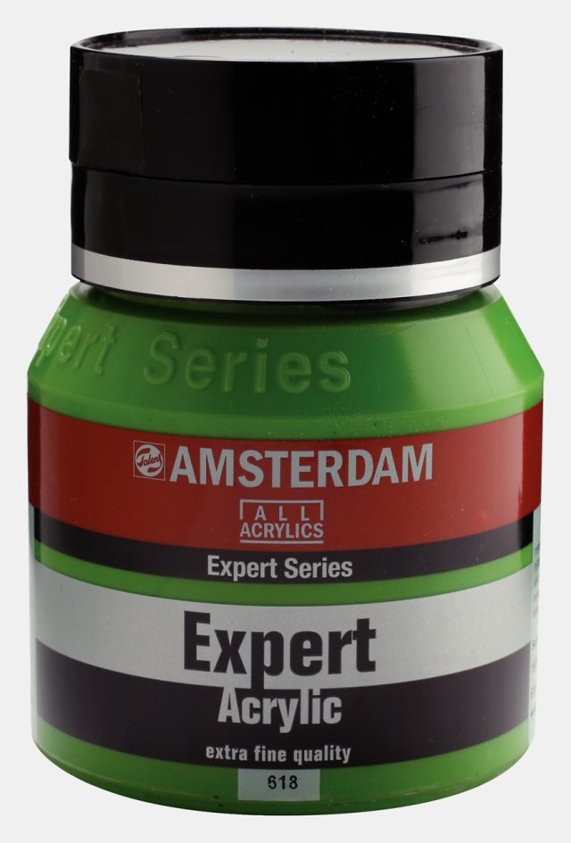 Amsterdam Expert Akrilik 400 ML Permanent Green Light 619  – Profesyonel Akrilik Boya — Amsterdam
