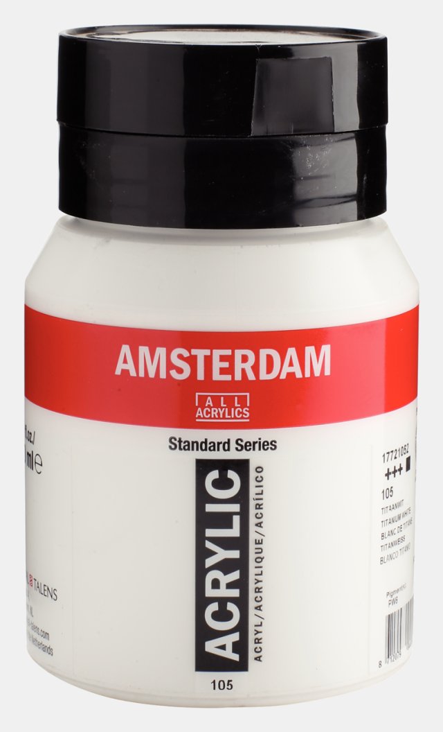 Amsterdam Standart Akrilik 500 ML Titanium White — Amsterdam