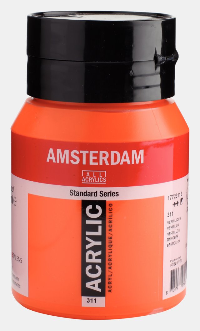 Amsterdam Standart Akrilik 500 ML Vermilion Boya — Amsterdam